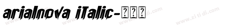 arialnova italic字体转换